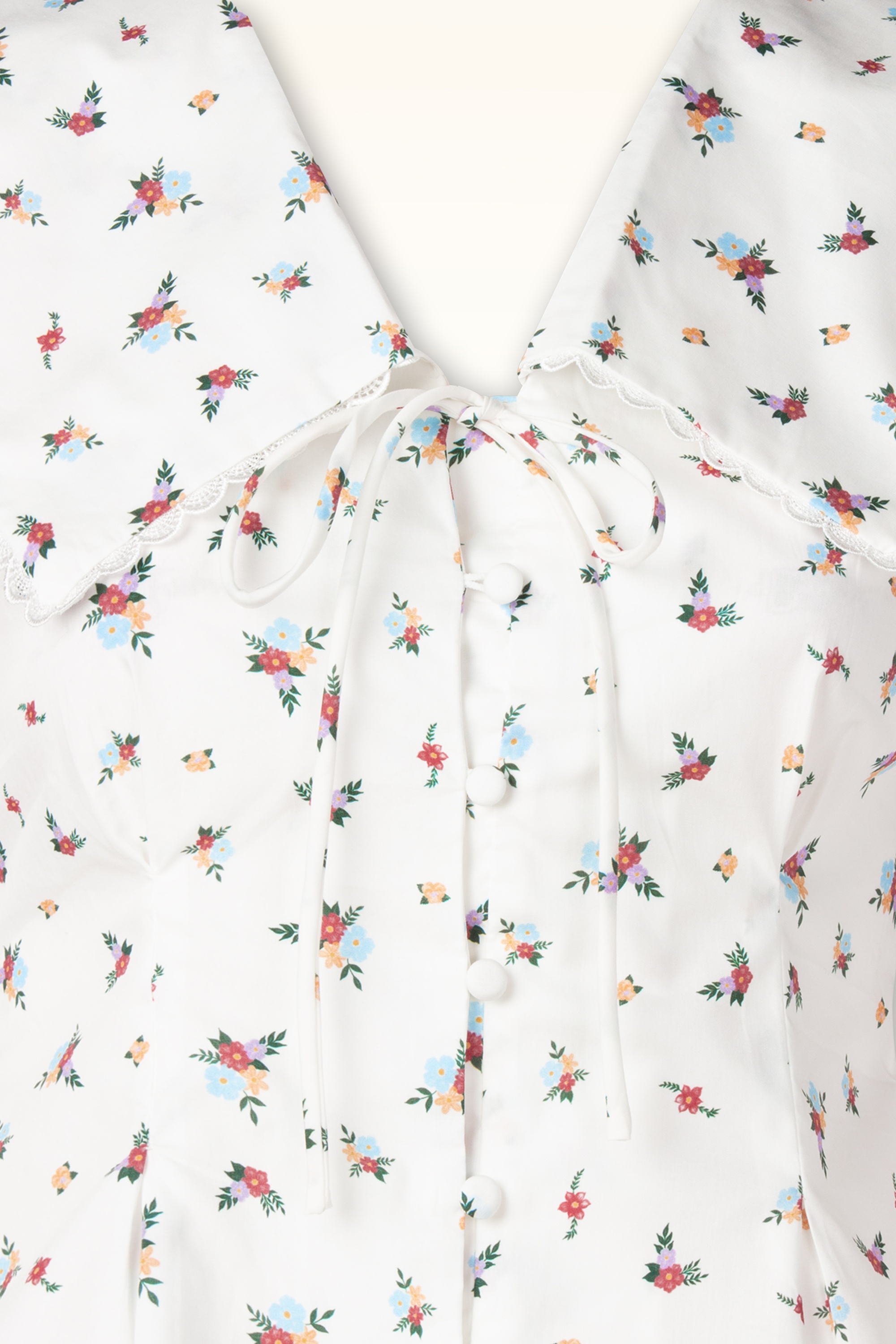 Glamorous - Blooming Belle katoenen blouse top in wit 2