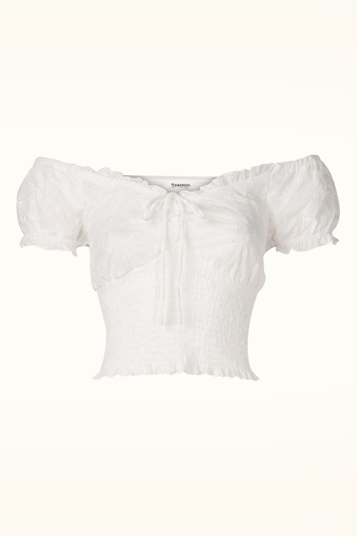 Glamorous - The Meadow Muse katoenen top in wit