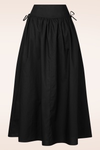 Glamorous - Willow Night katoenen maxi rok in zwart 3
