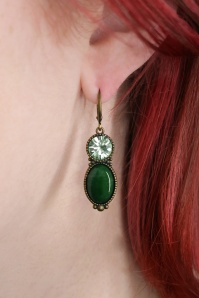 Urban Hippies - Tosca oorbellen in diepgroen