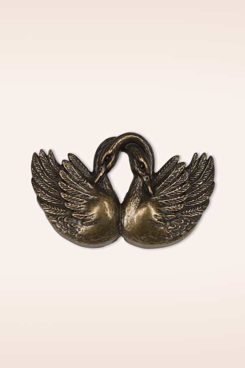 Urban Hippies - Swan vest clip in brons