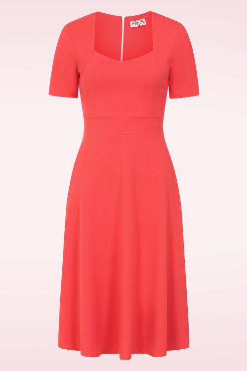 Vintage Chic for Topvintage - Topvintage exclusive ~ Rita swing jurk cayenne