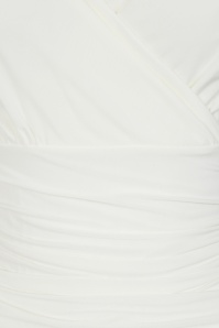 Vintage Chic for Topvintage - Topvintage exclusive ~ Claire slinky top in gebroken wit 2