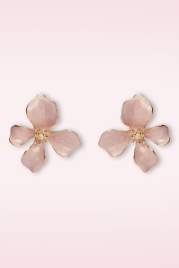 Lovely - Pearly Petal Stud oorbellen in zachtroze