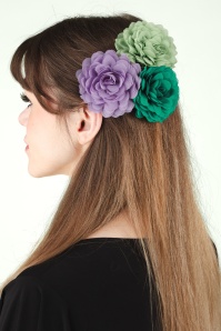 Urban Hippies - Haarbloemen set in lavender, waterfall en whisper green