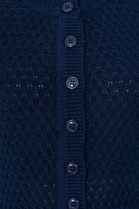 Banned Retro - Fara katoenen vest in marineblauw 4