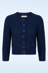 Banned Retro - Fara katoenen vest in marineblauw 2