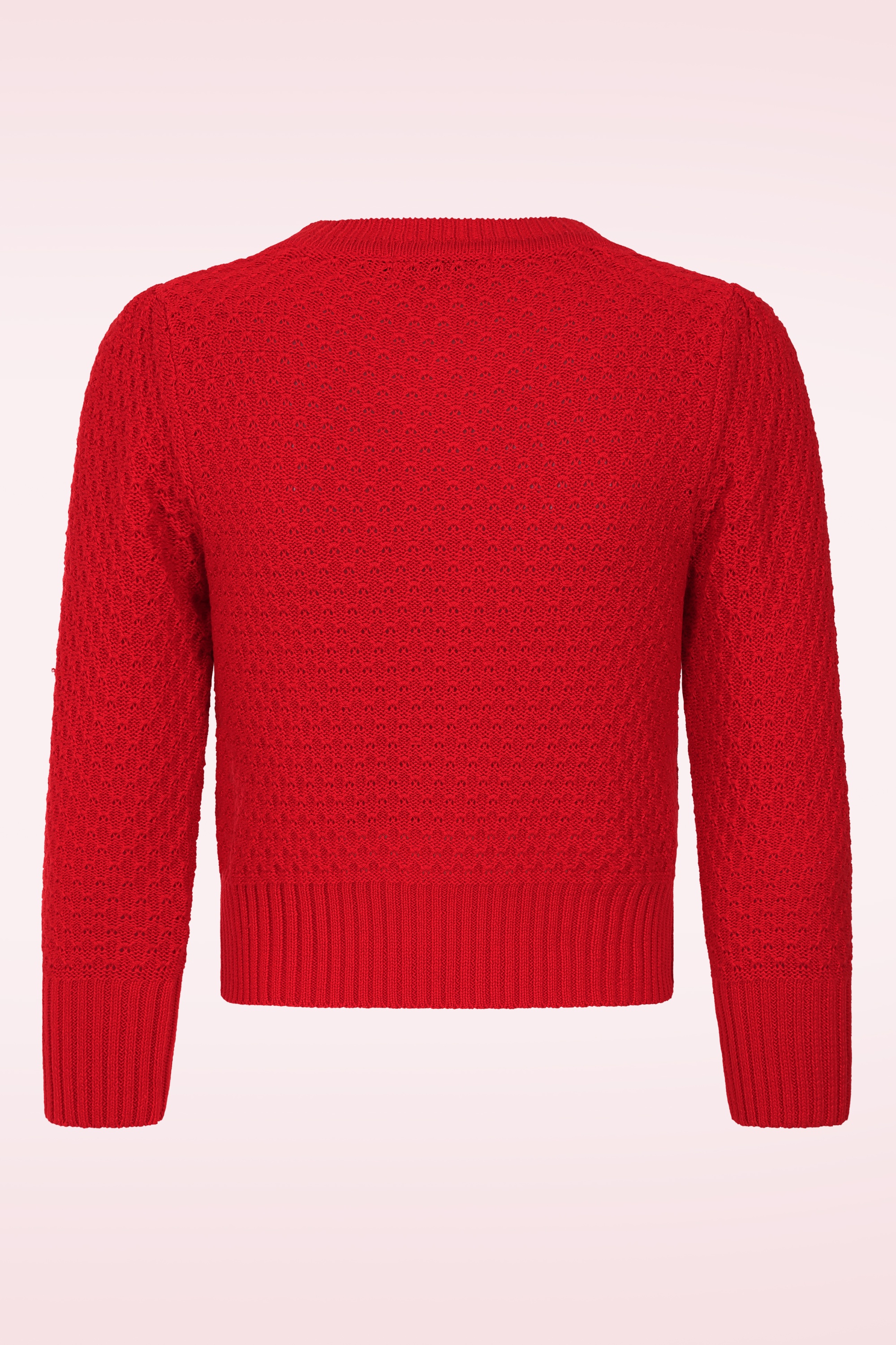 Banned Retro - Fara katoenen vest in rood 5