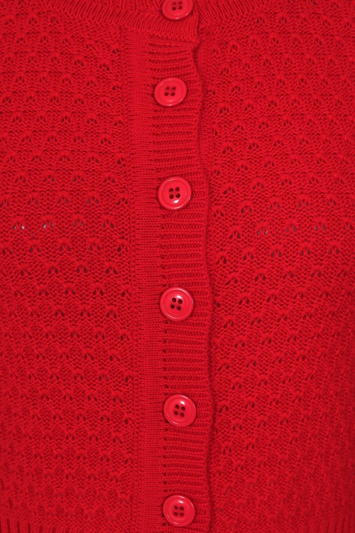 Banned Retro - Fara katoenen vest in rood 4