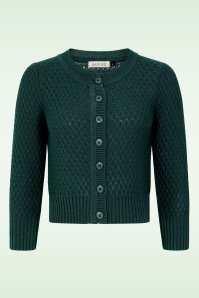 Banned Retro - Fara katoenen vest in bosgroen 2