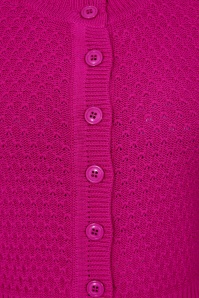 Banned Retro - Fara katoenen vest in magenta 4
