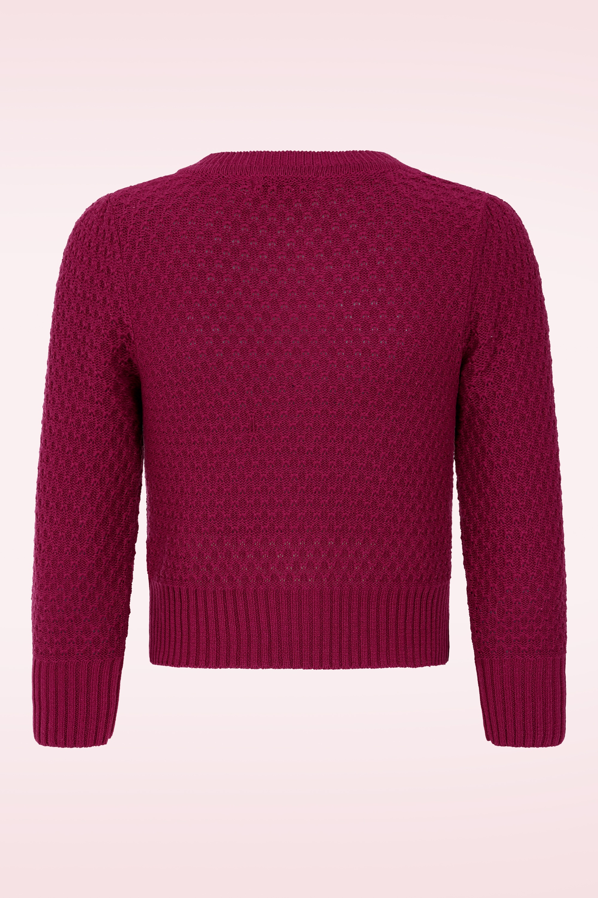 Banned Retro - Fara katoenen vest in wijnrood 5