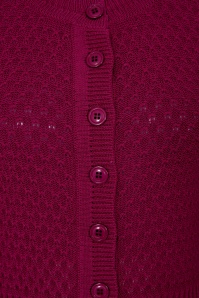 Banned Retro - Fara katoenen vest in wijnrood 4