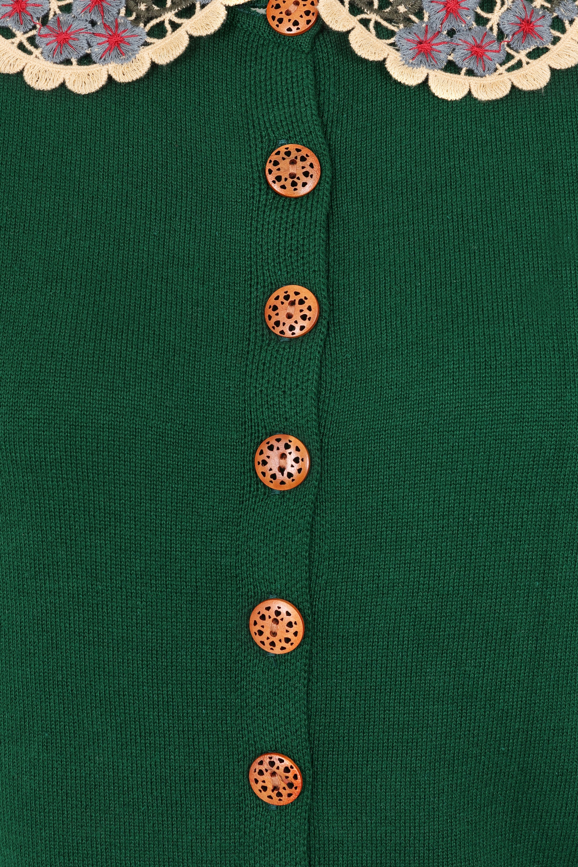 Banned Retro - Polly Summer katoenen vest in groen 3