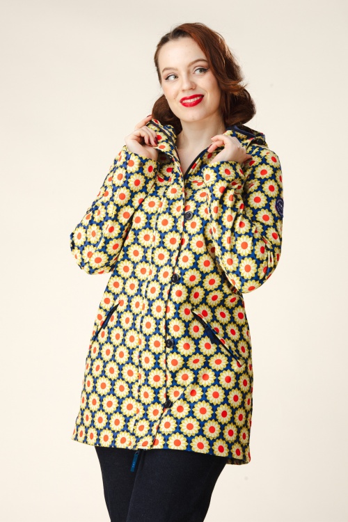 Blutsgeschwister - Wild Weather Soft Shell jack in drive me daisy blauw