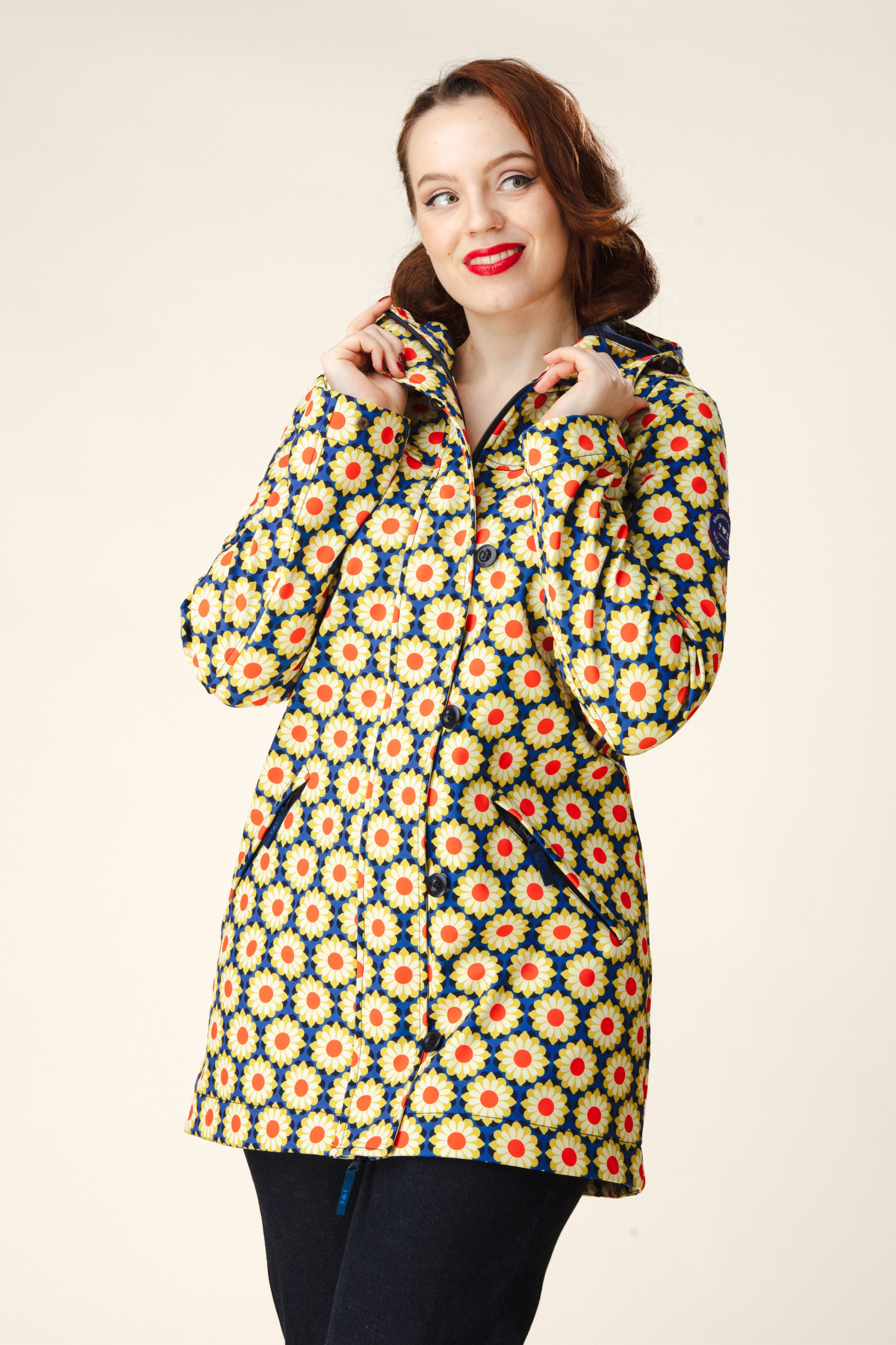 Blutsgeschwister - Wild Weather Soft Shell jack in drive me daisy blauw