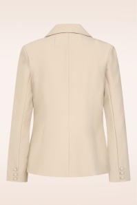 Glamour Bunny Business Babe - Topvintage Exclusive ~ The Paris blazer in zand 5