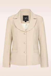 Glamour Bunny Business Babe - Topvintage Exclusive ~ The Paris blazer in zand 2