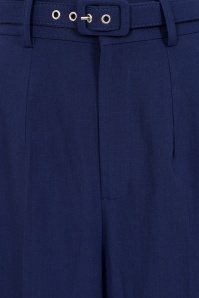 Banned Retro - Joanna pantalon in marineblauw 5