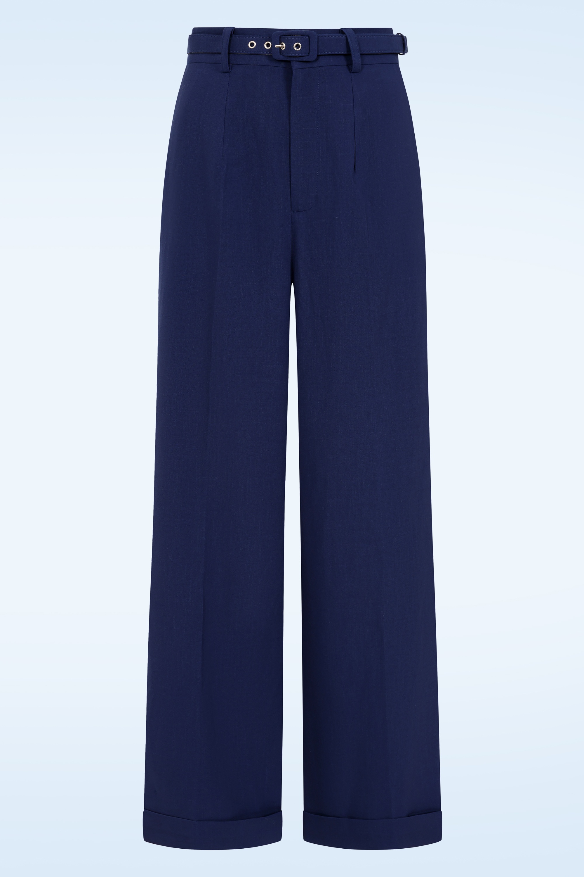 Banned Retro - Joanna pantalon in marineblauw 3