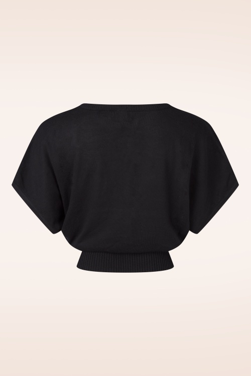 Blutsgeschwister - Picnic Friend gebreide top in Elegant Lady zwart 3