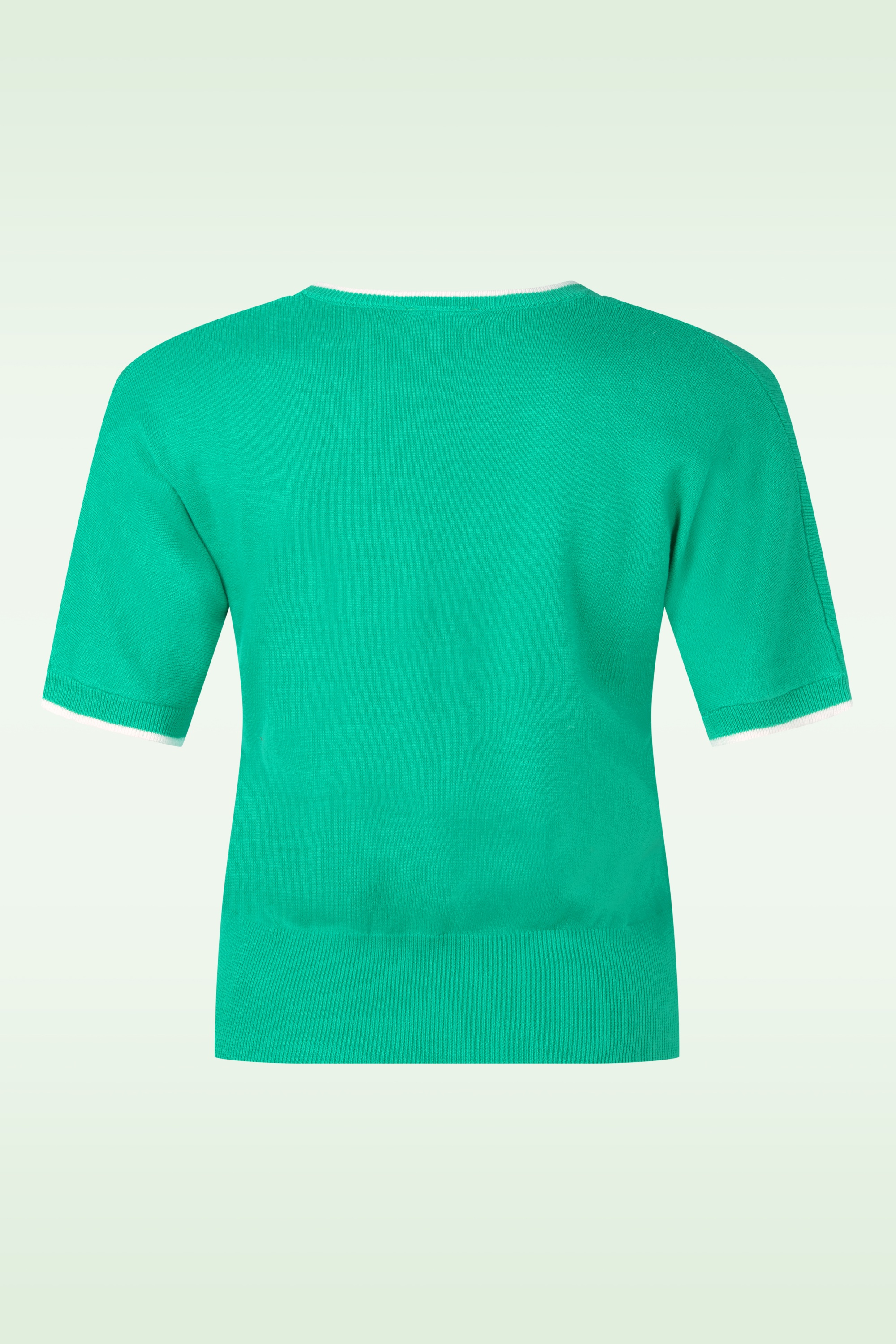 Princesse Nomade  - Susanna katoenen gebreide top in groen 3