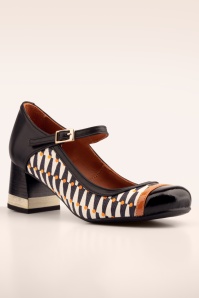 Nemonic - Juliet pumps van leder in zwart 3