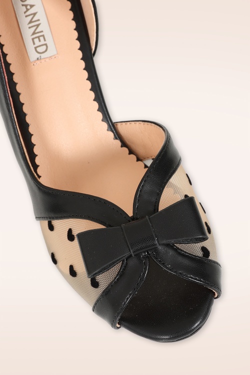 Banned Retro - Love From Kelly Lee pumps in zwart 2