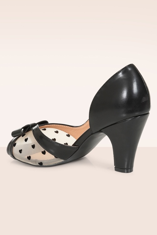 Banned Retro - Love From Kelly Lee pumps in zwart 5