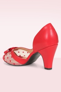 Banned Retro - Love From Kelly Lee pumps in rood 5