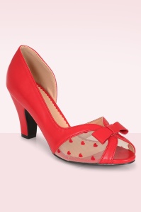 Banned Retro - Love From Kelly Lee pumps in rood 3