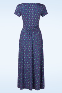 Princesse Nomade  - Mirella maxi jurk in cap blauw 3