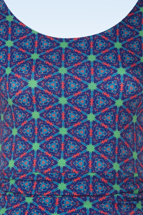 Princesse Nomade  - Mirella maxi jurk in cap blauw 2