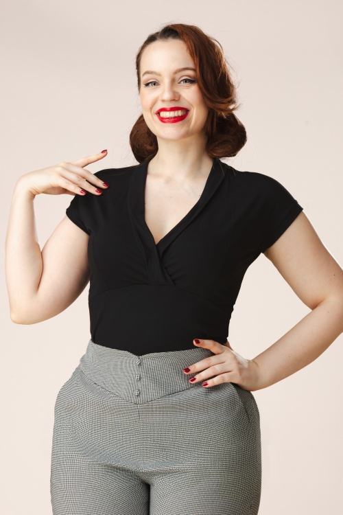 Blutsgeschwister - Mon Cher Cache-Coeur top in zwart