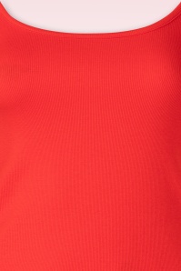 Mademoiselle YéYé - Frame Game katoenmix t-shirt in felrood 2