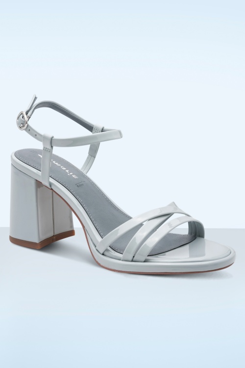 Tamaris - Sweet Stride High Heel sandaaltjes in babyblauw 2