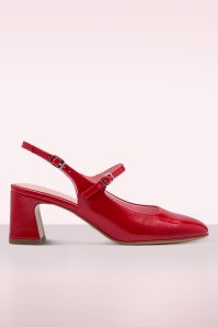 Tamaris - Pop Step Slingback pumps in rood