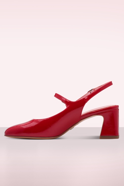 Tamaris - Pop Step Slingback pumps in rood 4
