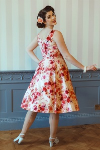 Hearts & Roses - Scarlett Bloom swing jurk in roze 3