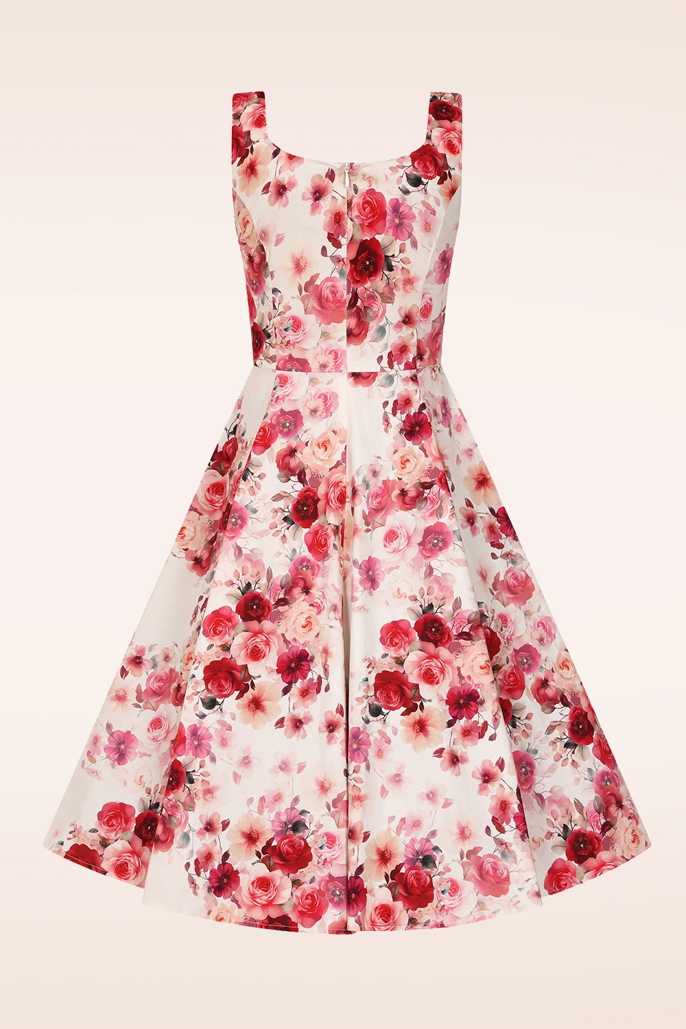 Hearts & Roses - Scarlett Bloom swing jurk in roze 5