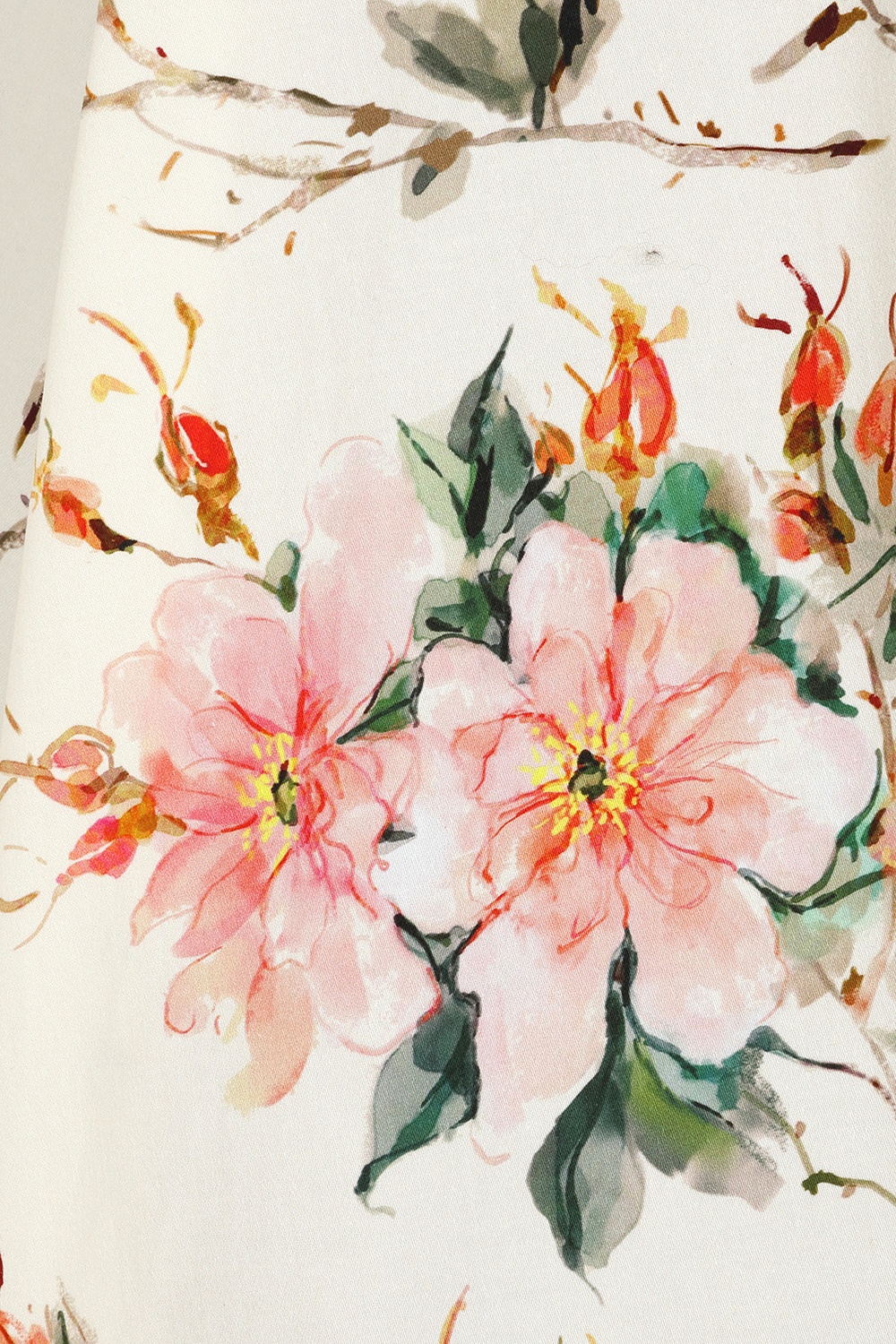 Hearts & Roses - Spring Petal swing jurk in ivoor en multi 6