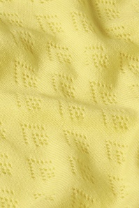 King Louie - Lina Mateo gebreide top in geelcrème 4