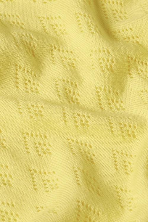 King Louie - Lina Mateo gebreide top in geelcrème 4