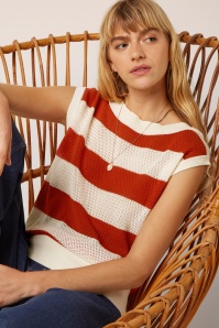 King Louie - Eva Knit Capella top in spicy oranje