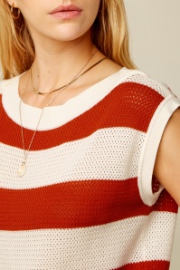 King Louie - Eva Knit Capella top in spicy oranje 3