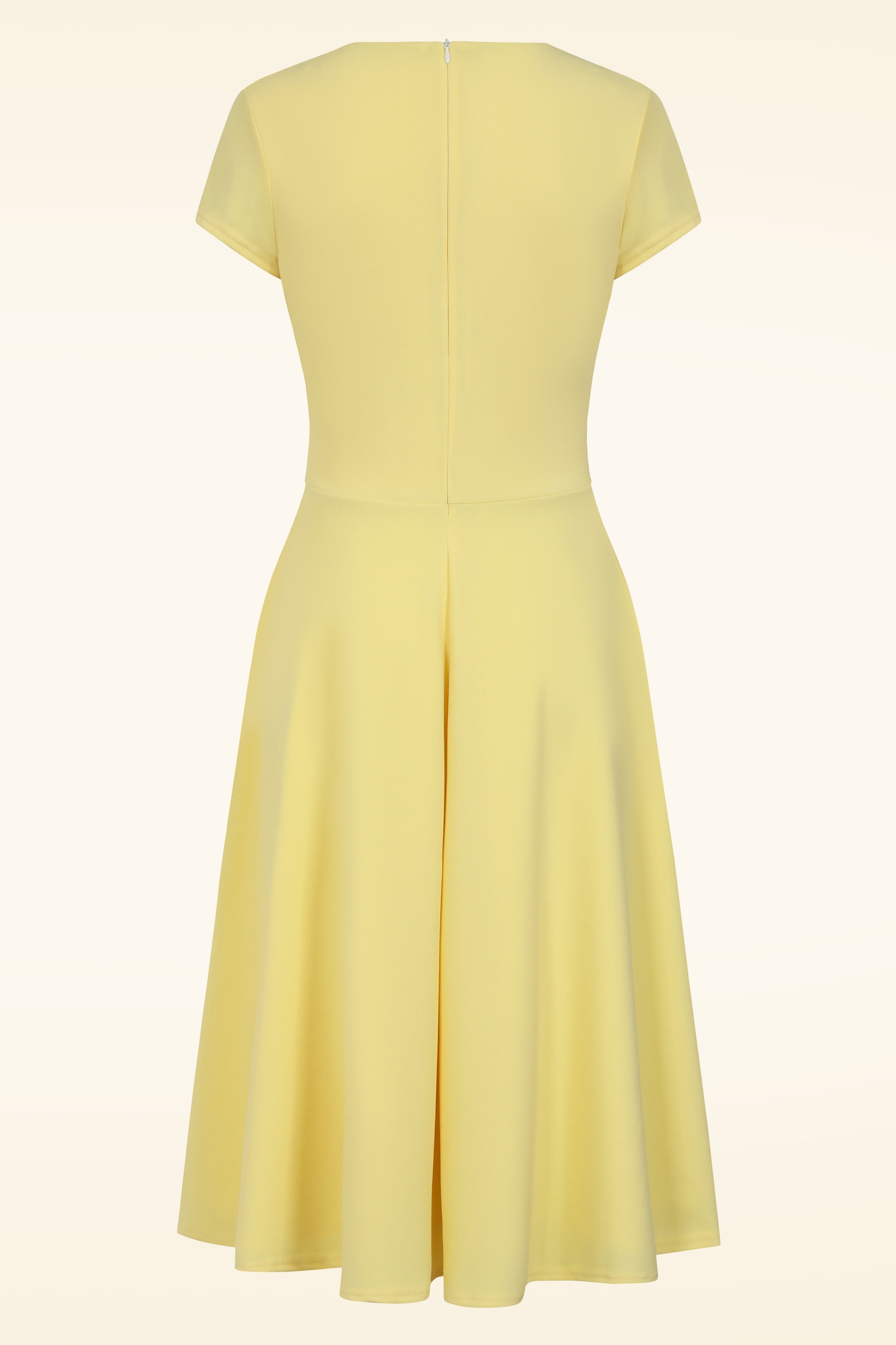 Vintage Chic for Topvintage - Topvintage exclusive ~ Esmeralda swing jurk in citroengeel 3