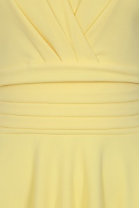 Vintage Chic for Topvintage - Topvintage exclusive ~ Esmeralda swing jurk in citroengeel 2