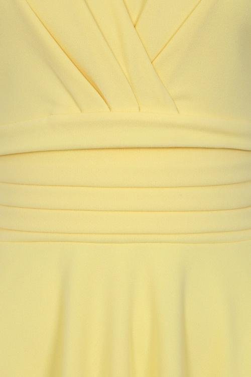 Vintage Chic for Topvintage - Topvintage exclusive ~ Esmeralda swing jurk in citroengeel 2