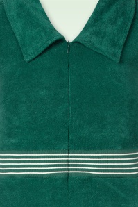 Mademoiselle YéYé - Funky Loop jumpsuit in regenwoud groen 2