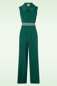 Mademoiselle YéYé - Funky Loop jumpsuit in regenwoud groen